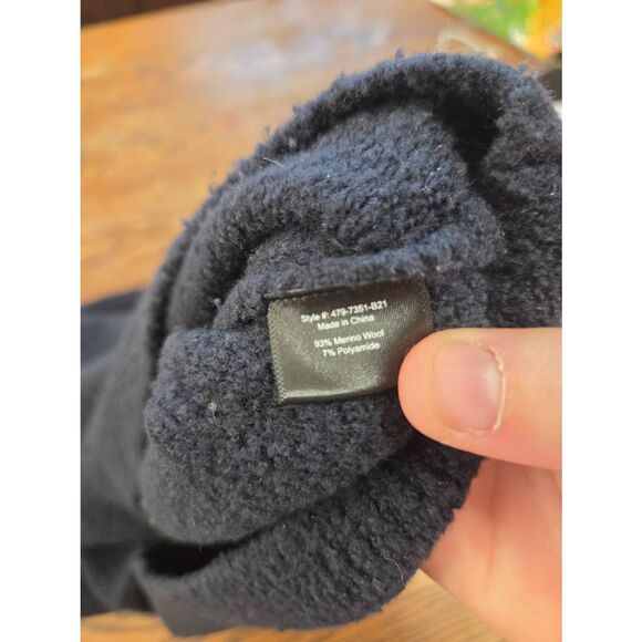 Jenni Kayne Merino Boucle Half Zip In Black Sz XS - Picture 4 of 6